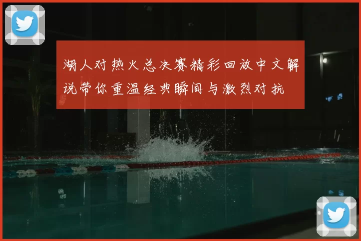 湖人对热火总决赛精彩回放中文解说带你重温经典瞬间与激烈对抗