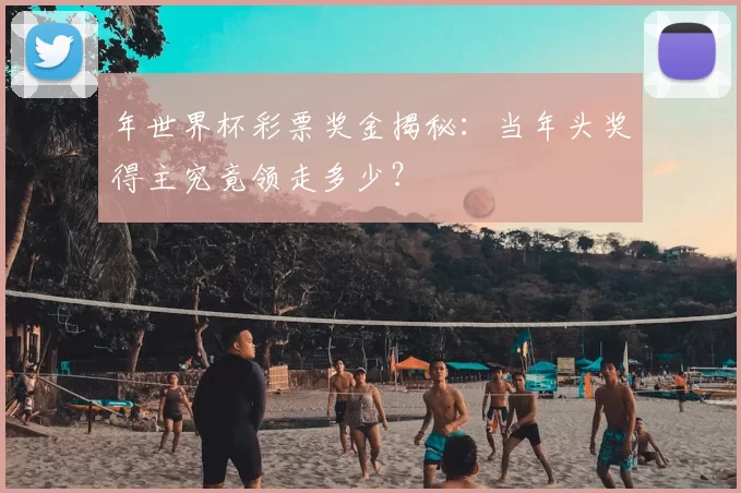 年世界杯彩票奖金揭秘：当年头奖得主究竟领走多少？